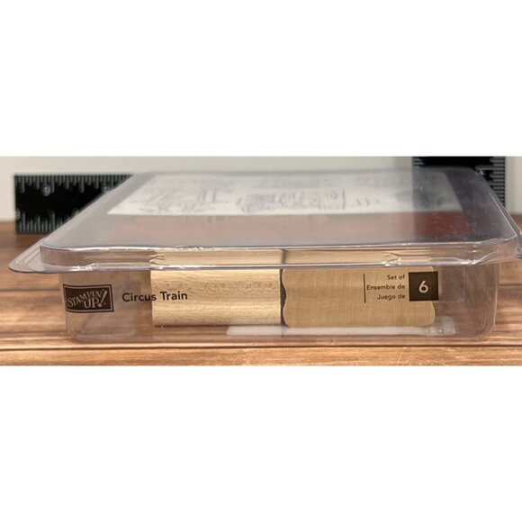 Stampin Up! Circus Train Wood Mounted Rubber Stamp Set Of 6 2006 - Picture 2 of 3